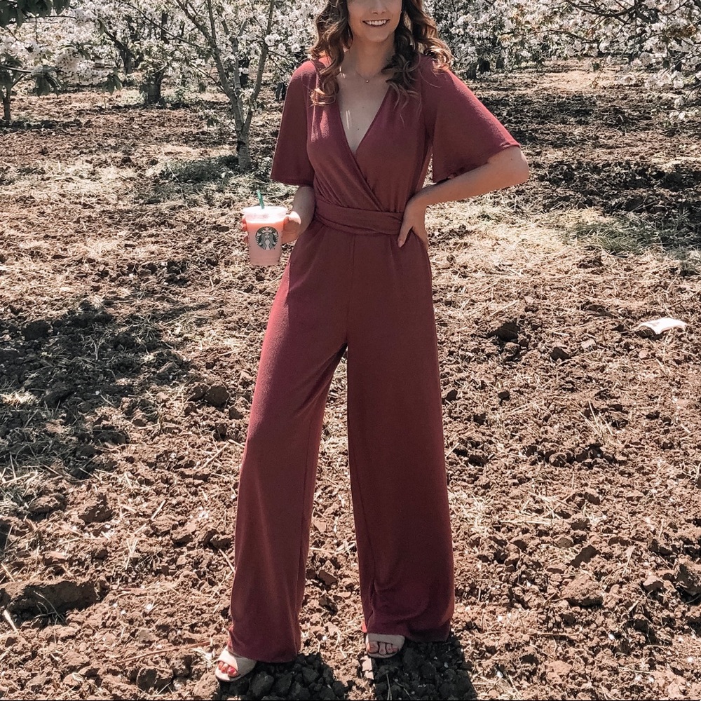 Fashionnova Wide Leg Jumpsuit